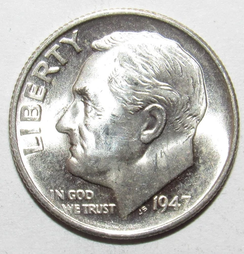 1947 S Roosevelt Dime CH  BU (O98)