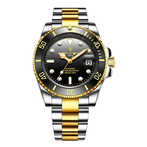 LIGE Watch Men Casual Mechanical Automatic Wristwatch Steel Male Gold Watches - Picture 18 of 31