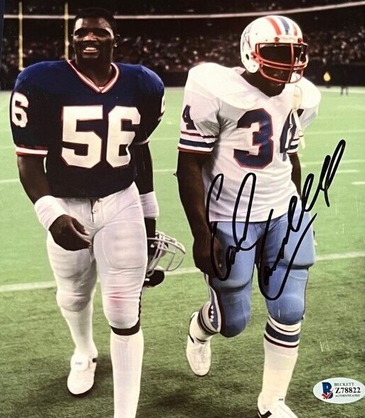Earl Campbell signed autographed 8x10 Photo Lawrence Taylor Beckett COA 