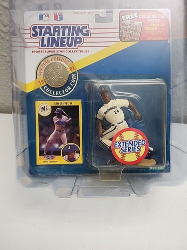 1991 Starting Lineup Extended Series - KEN GRIFFEY JR - Seattle Mariners Case - Picture 2 of 7