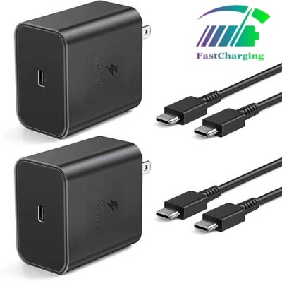 Genuine Samsung 45W Super Fast Charger Adapter USB-C Cable Galaxy S24 S23 Ultra 