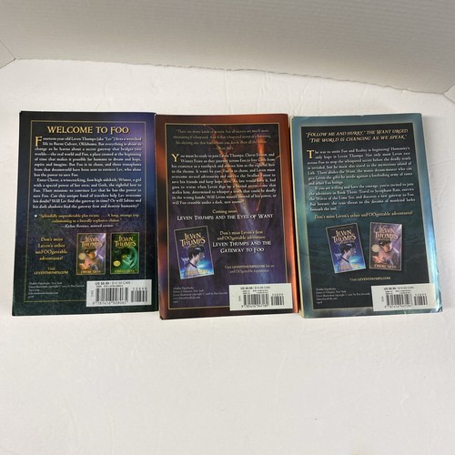 Leven Thumps Series Obert Skye Books 1-3 Lot Chapter Books UnFOOgettable Series - Foto 2 di 18