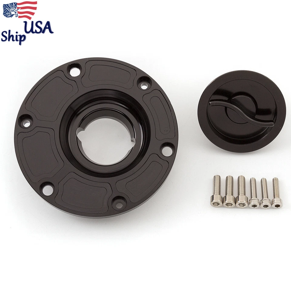 Cubierta del tanque de tapa de combustible CNC de aluminio sin llave para Speed Triple 1050 2005-09 2010 Foto 2 de 4