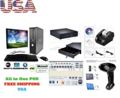 Low price Full POS all-in-one Point of Sale System Combo Kit Retail Store 17inch