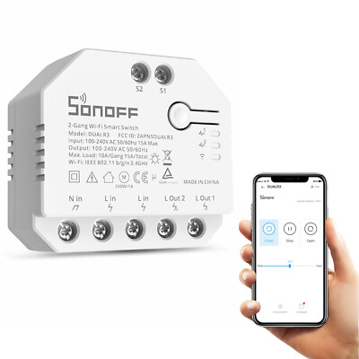 SONOFF DUALR3 Two Way WIFI Smart DIY MINI Switch Dual Relay Module Power Measure