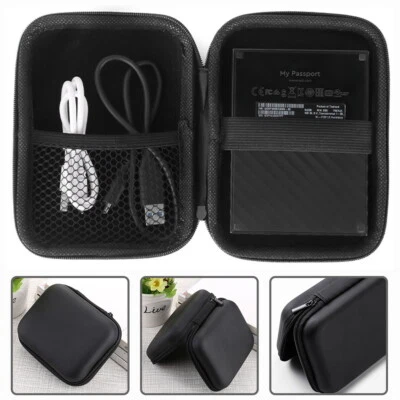 Hard Drive Storage Case Bag For Power Bank Box USB Cable External HDD SSD U Disk