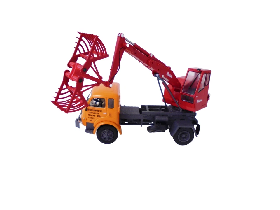 Saviem 4x4 avec Pelle Mécanique Poclain - 1/43 Camion Renault Altaya SM1 - Photo 3/4