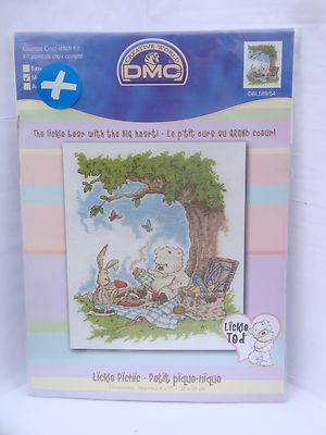 DMC Creative World, Lickle Ted Kreuzstich-Set, Picknick, 20 x 23 cm 