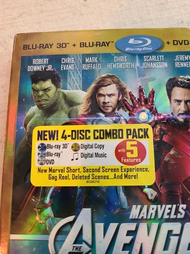 The Avengers (Blu-ray/DVD, 2012, 4-Disc Set,3d Includes Digital Copy 3D/2D) Mint - Picture 6 of 14