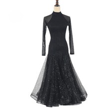 Latin Ballroom Competitio  n Dance Dress Modern Waltz Tango Standard Dress Y068