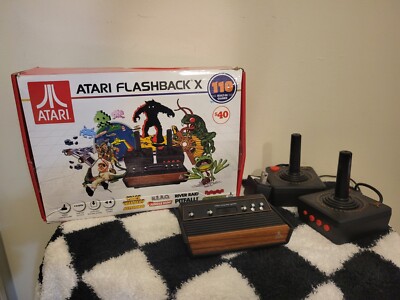 Atari Flashback X Deluxe Retro Console 120 Built-in Games - 2 Wired Controllers 