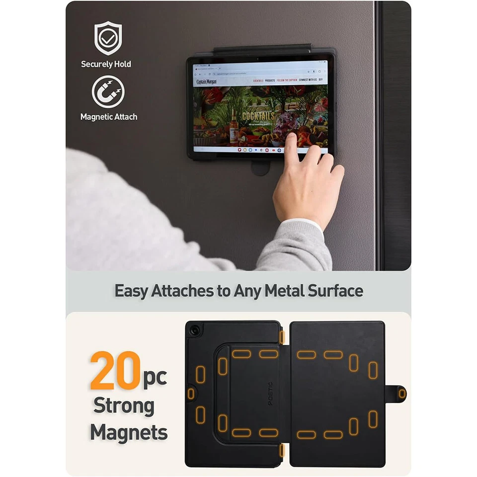 Funda Poética Magnética Folio Soporte Para Samsung Galaxy Tab A9 / A9 Plus Foto 4 de 4