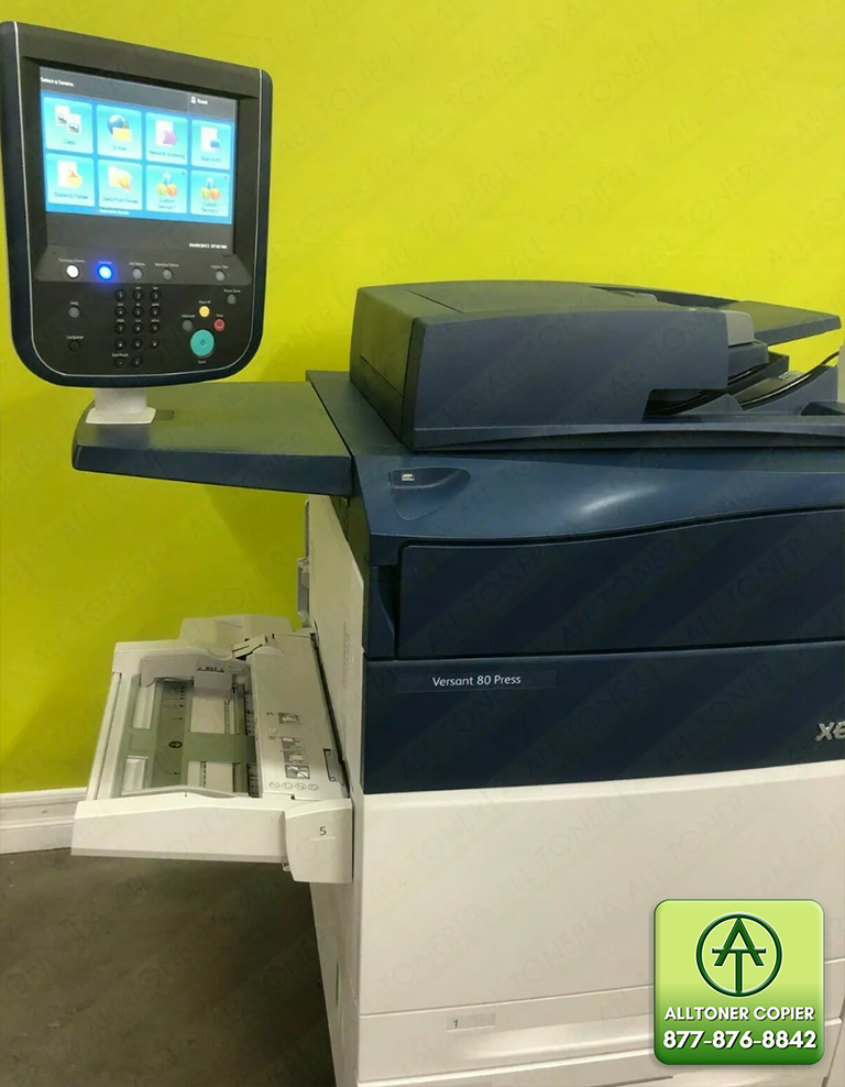 Xerox Versant 80 Press with Bypass Tray BR Finisher Bustled Fiery