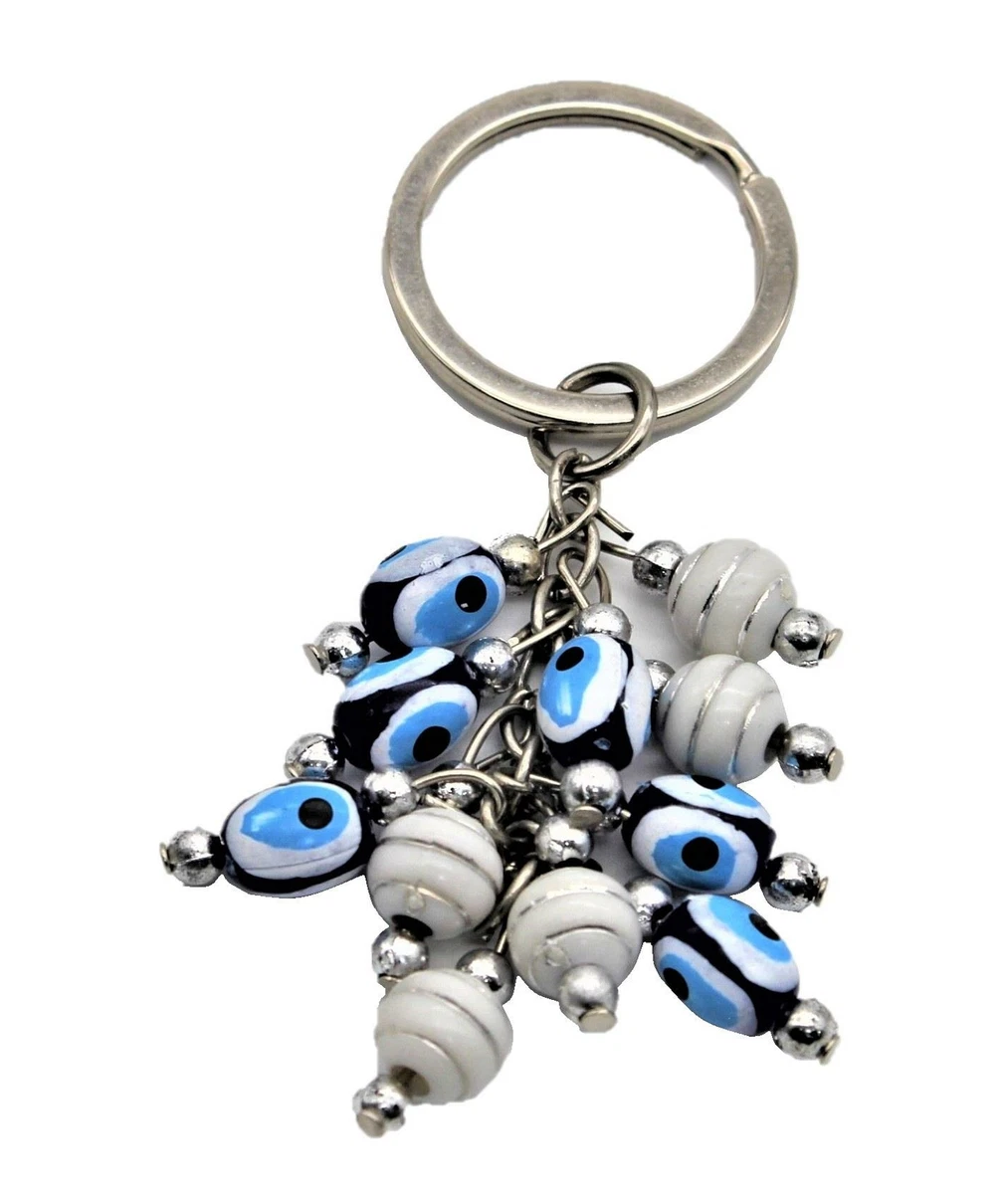 Positive energy Gift Greek Turkish evil eye Beads Key Chain