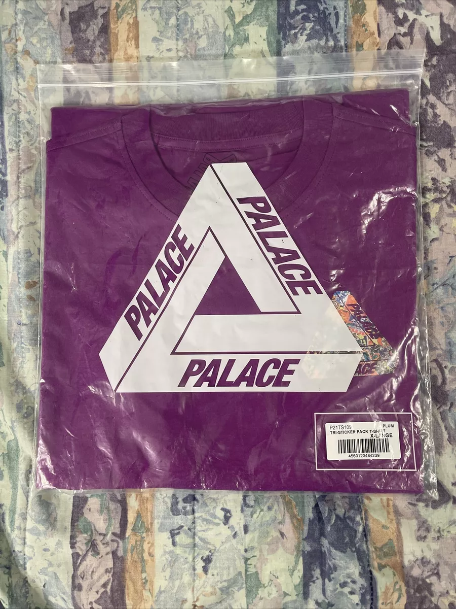 PALACE TRI-STICKER PACK Tシャツ PLUM L