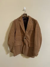 Drake’s London New Suede Blazer Games Jacket Leather Tan 38