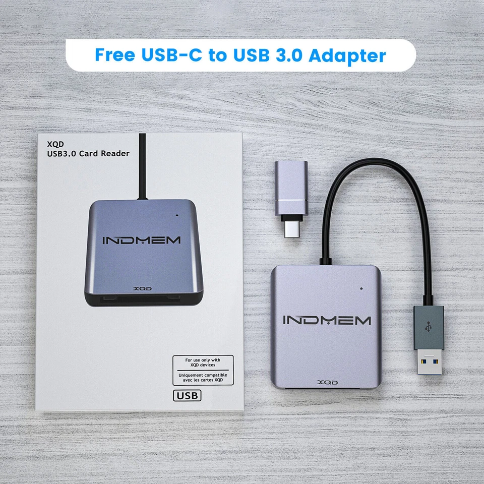 INDMEM 128GB XQD Memory Card w/ USB 3.0 Reader F/ Nikon D850/Z6//Panasonic S1 - Image 4 of 4