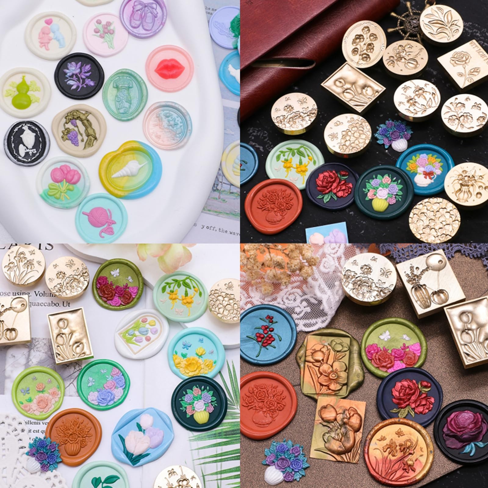 100 Pcs Sealing Wax Sticks for Wax Seal Stamp, Assorted Color Sealing Wax Glu...