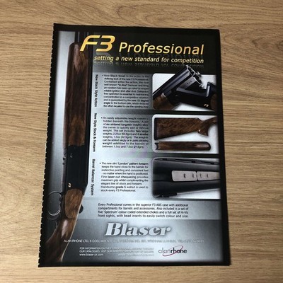 GUNS85 MAGAZINE ADVERT 12X9 THE BLASER F3 PROFESSIONAL