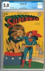 Superman #50 WHITE PAGES Golden Age Superhero Vintage DC Comic 1948 CGC 5.0
