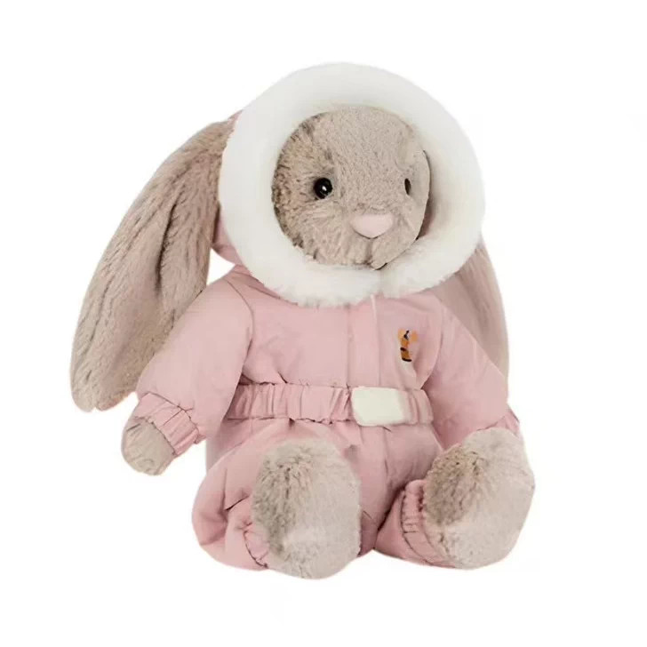 Traje de esquí Shy Bunny Rabbit, ¡tres estándares son un regalo completo de Navidad!