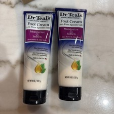 2 PCS DR Teal s Foot Cream With Epson Salt Shea Butter Aloe Vera 8 Oz