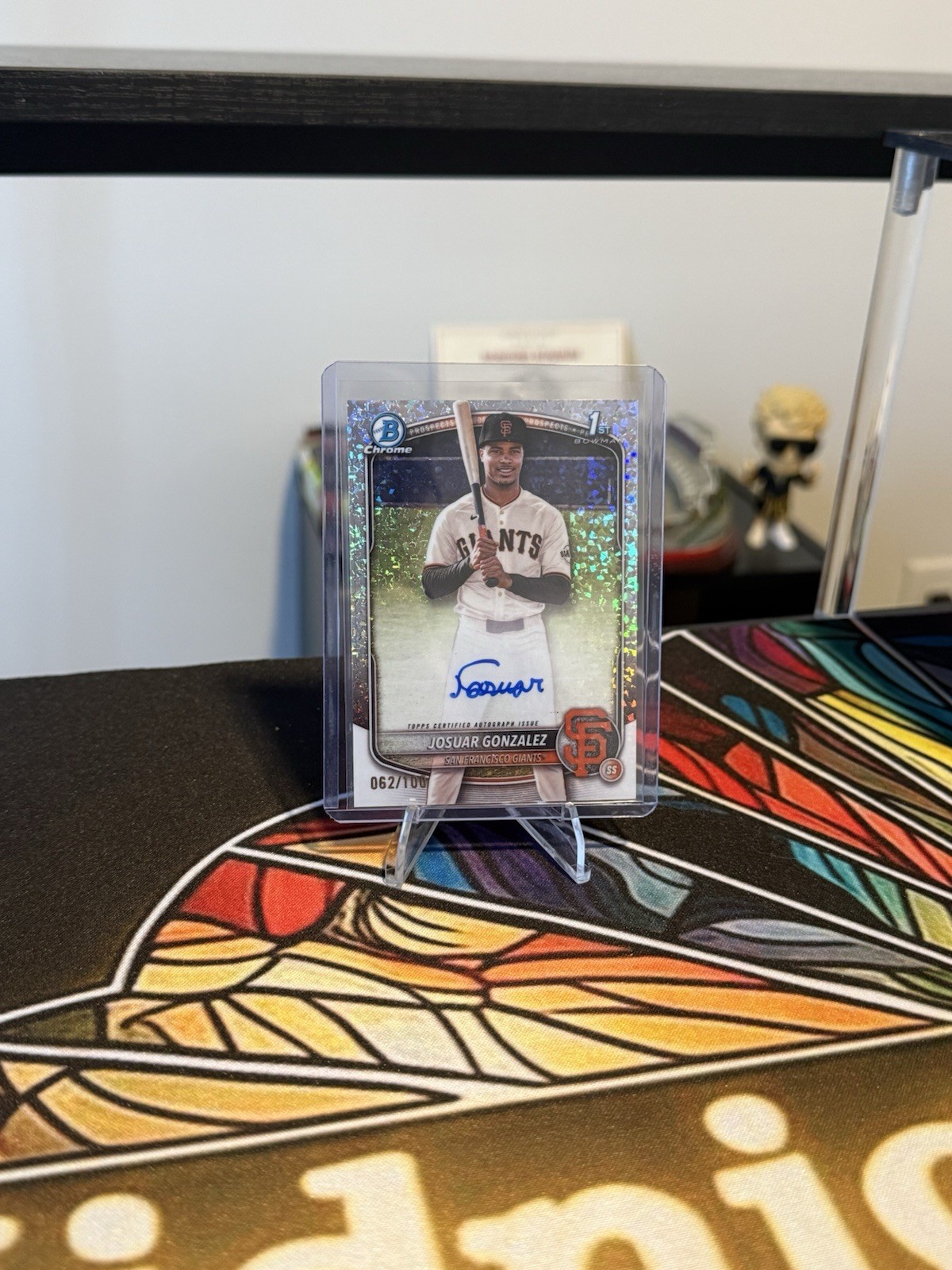 2025 Bowman Chrome 1st Josuar Gonzalez Mini Diamonds Auto /100 #CPA-JD