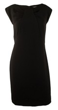 Tahari by ASL Women's Ruched Cap Sleeves Sheath Dress B 6