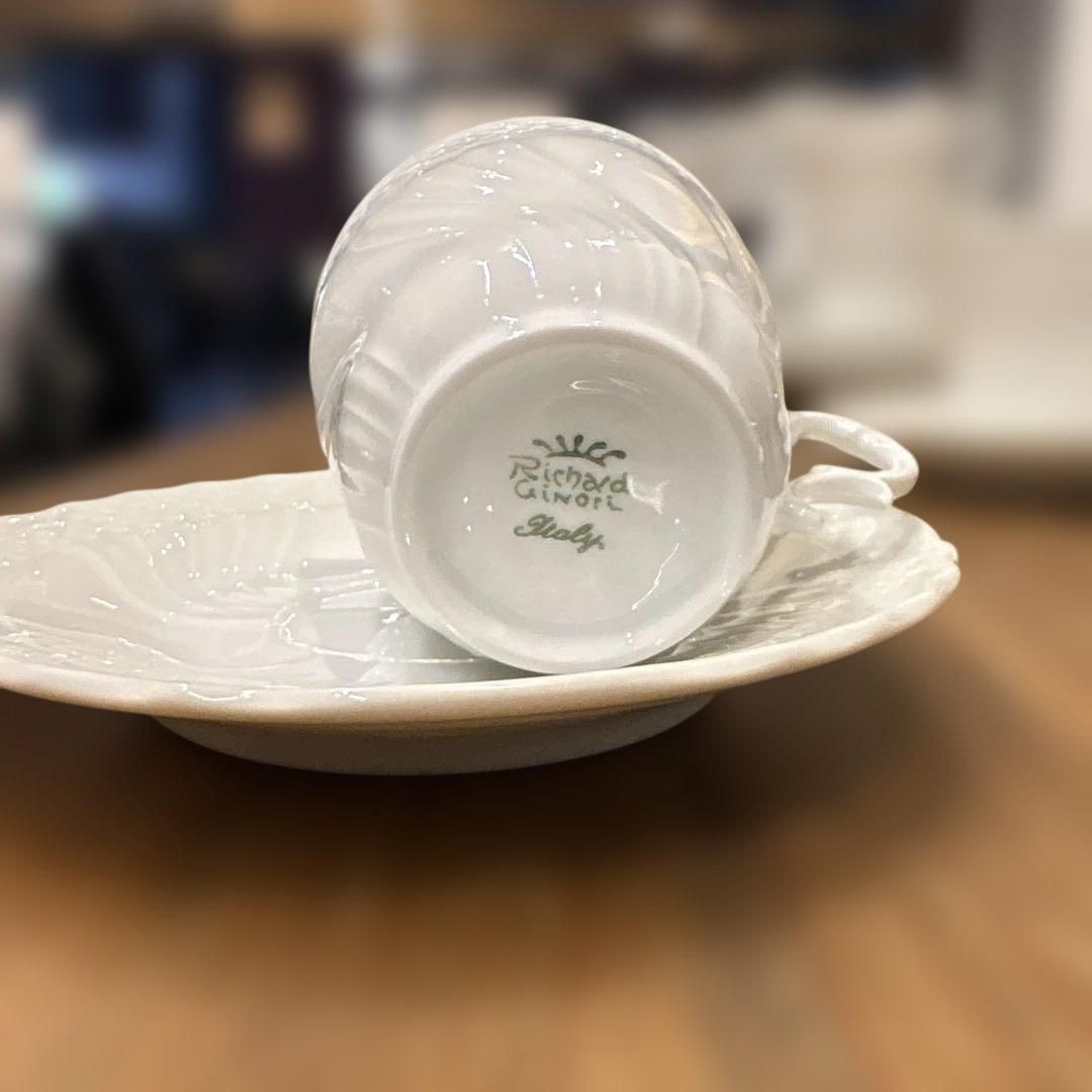 Richard Ginori Small Cup And Saucer Set Of 2 White Off-White Ivory From Japan thumbnail 5