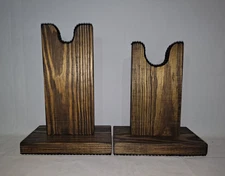 One Gun Tabletop 2-Pc Stand/Rack for Shotgun/Rifle Dark Walnut Not Lever Action