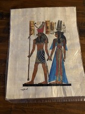 Egyptian Hand Painted Art On Papyrus Made in Egypt