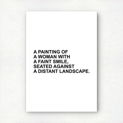 Mona Lisa Variations 021 | ''Text-Based'' Art Print