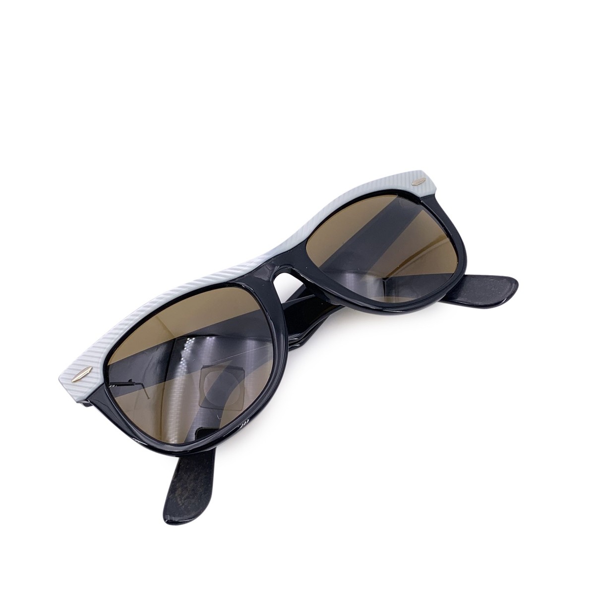 Ray-Ban B&L Vintage Black White Acetate Wayfarer RB 5022