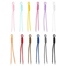 12Pcs Paracord Keychain Braided Rope Keychain 12 Colors