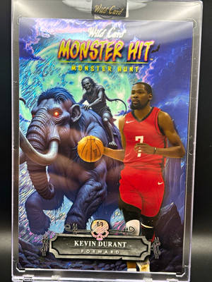 Wild Card 2025 Haunted Monster Hit Kevin Durant HBMM-KD 1/1 Mammoth Jumbo Card