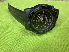 Timex Expedition Men's Analog Quartz Watch Black Dial/Case 50m Date Rubber