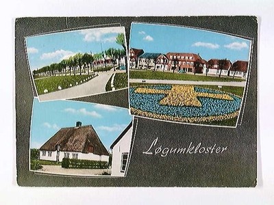 Logumkloster, 3 versch. Ansichten, Dänemark, Mehrbild-AK, gelaufen 1970