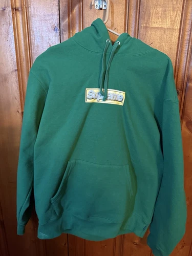 Taille MSweat à capuche vert logo Supreme BOGO Box