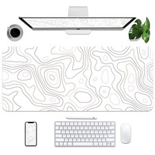 Non-Slip Desk Pad Desk Mat Waterproof PU Leather Desk Protector Large Desk Bl...