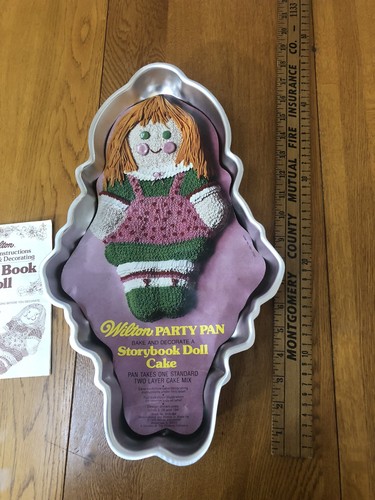 VTG 1979 WILTON STORY BOOK DOLL CAKE PAN W/BAKE/DECORATE INSTRUCTIONS #2105-964 - Picture 4 of 9
