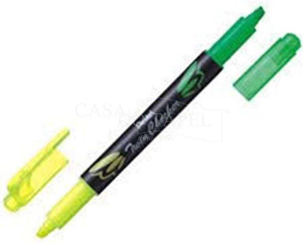 'Pentel Twin Checker SLW8-GK Highlighter (Yellow/Green