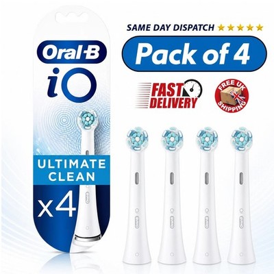 Oral-B iO Ultimate Clean Ersatzzahnbürste weiße Köpfe elektrisch 4er Pack