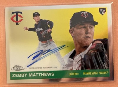 2025 Topps Chrome Platinum  Zebby Matthews #CPA-ZEM RC Rookie Auto