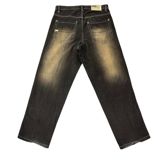 Southpole Jeans Y2K Herren Größe 36x34 Baggy Wide Leg Schwarz Hip Hop - Bild 3 von 9