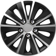 Radkappen Radzierblenden EINZELN (1Stück) 13 Zoll Rapide NC silber-schwarz Z4811