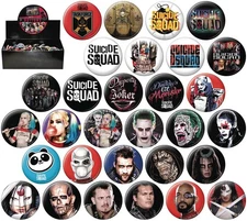 DC Comics Suicide Squad Movie Button Assortment of 30 Ata-Boy YOU CHOOSE BUTTON