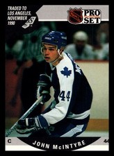 1990-91 Pro Set #457 John McIntyre