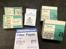 LOT 7 Packs Filter Papers Whatman, Fisher