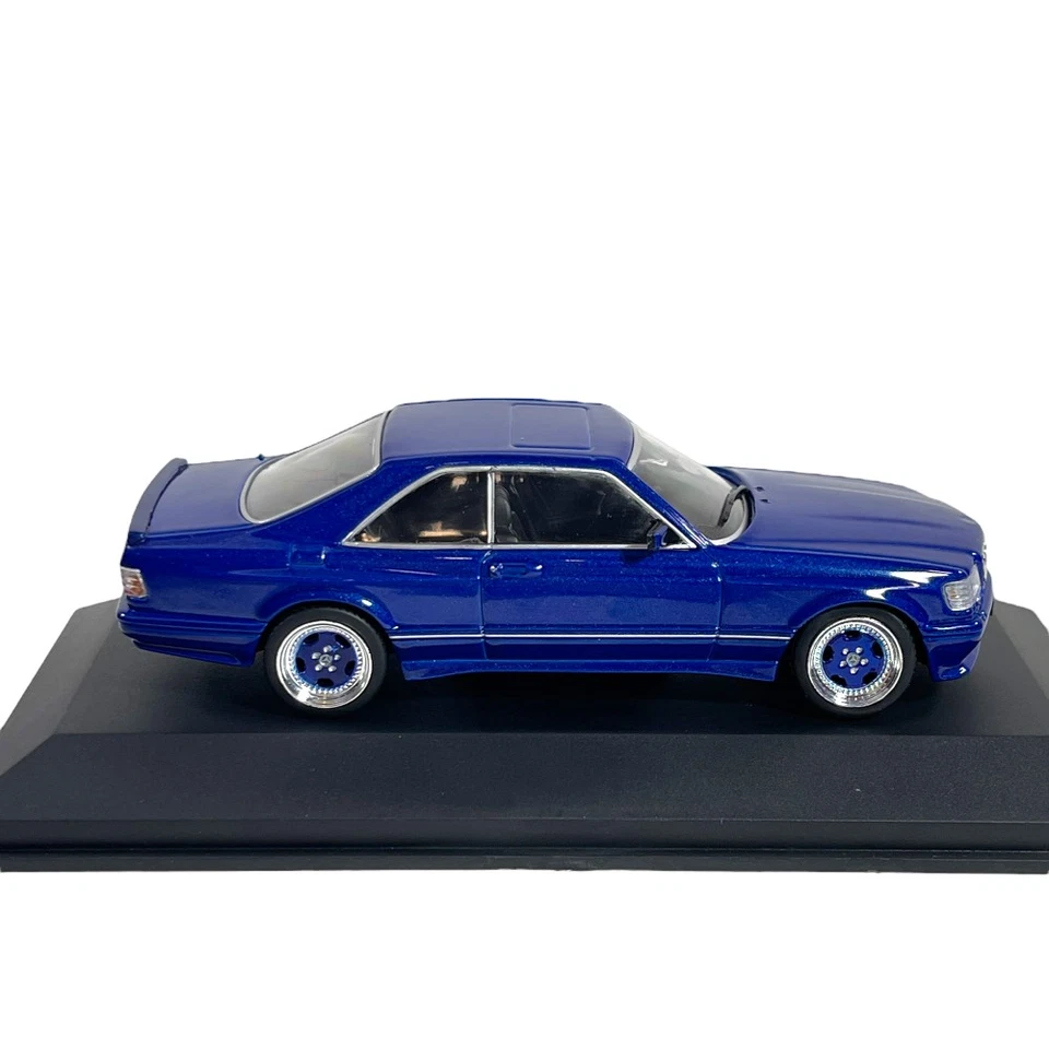 Modellino Auto Solido 1/43 Mercedes Benz 560 SEC AMG Widebody Blue Pearl 1990 - Immagine 3 di 4