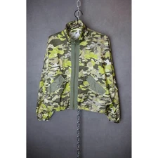 Nike Womens Sportswear Woven Floral Green Camo Full Zip Jacket MEDIUM CZ8184-325